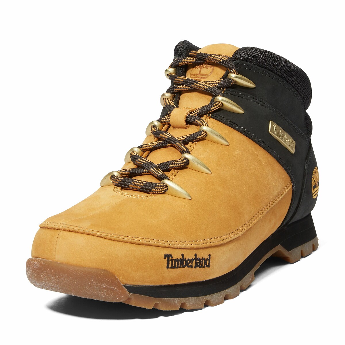 Euro Sprint Mid Lace Leather Ankle Boots camel/black, TIMBERLAND