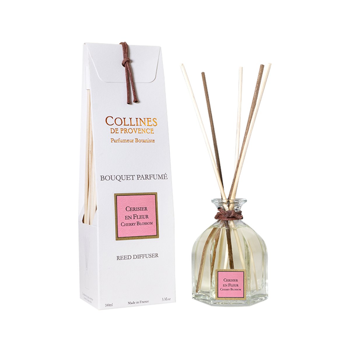 Diffuseur de parfum CERISIER EN FLEUR blanc, COLLINES DE PROVENCE