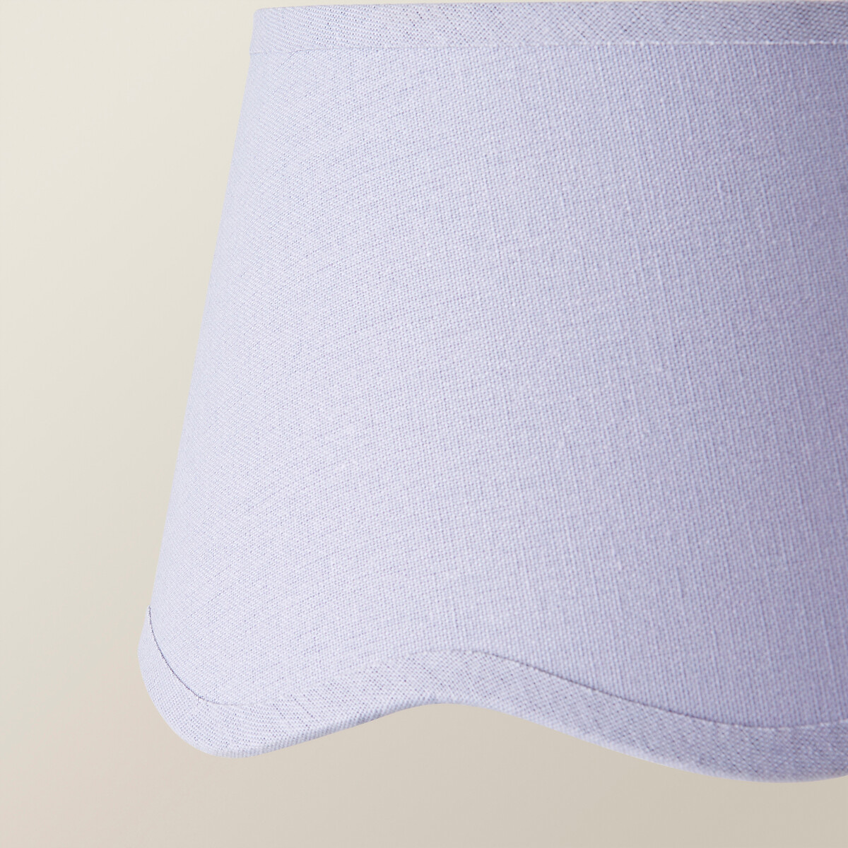 25cm Marina Scalloped Bottom Linen Shade light lilac, SO'HOME