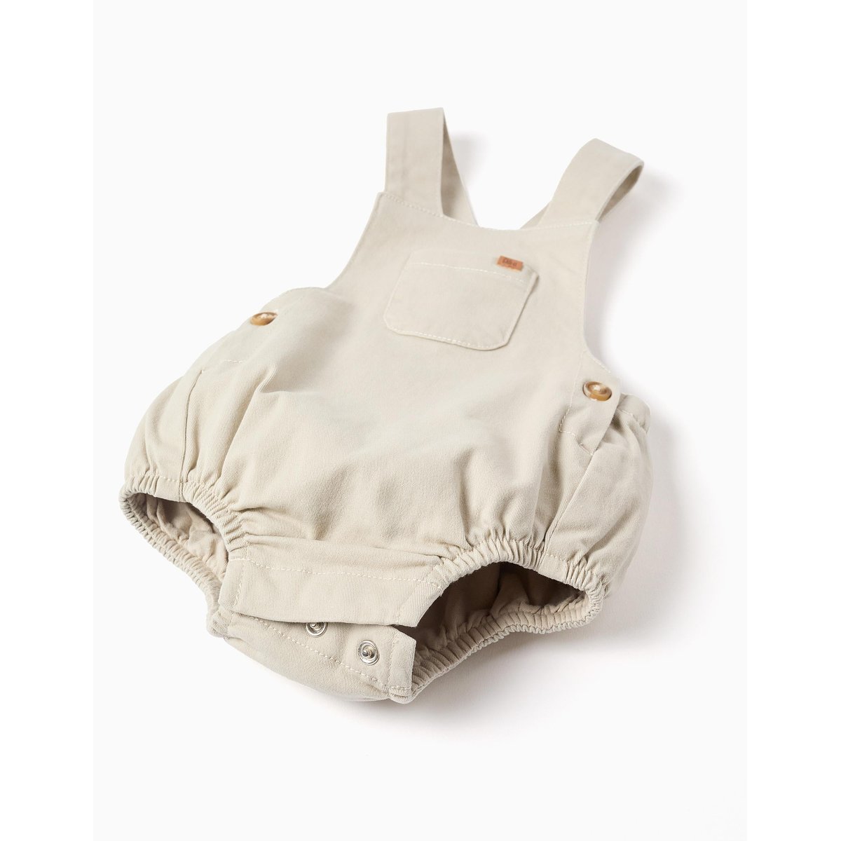 Combinaison en sergé avec poche à l'avant beige clair, ZIPPY