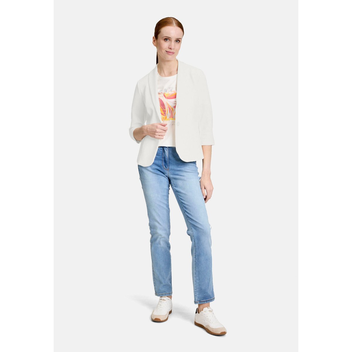 Blazer court à boutons blanc, BETTY BARCLAY