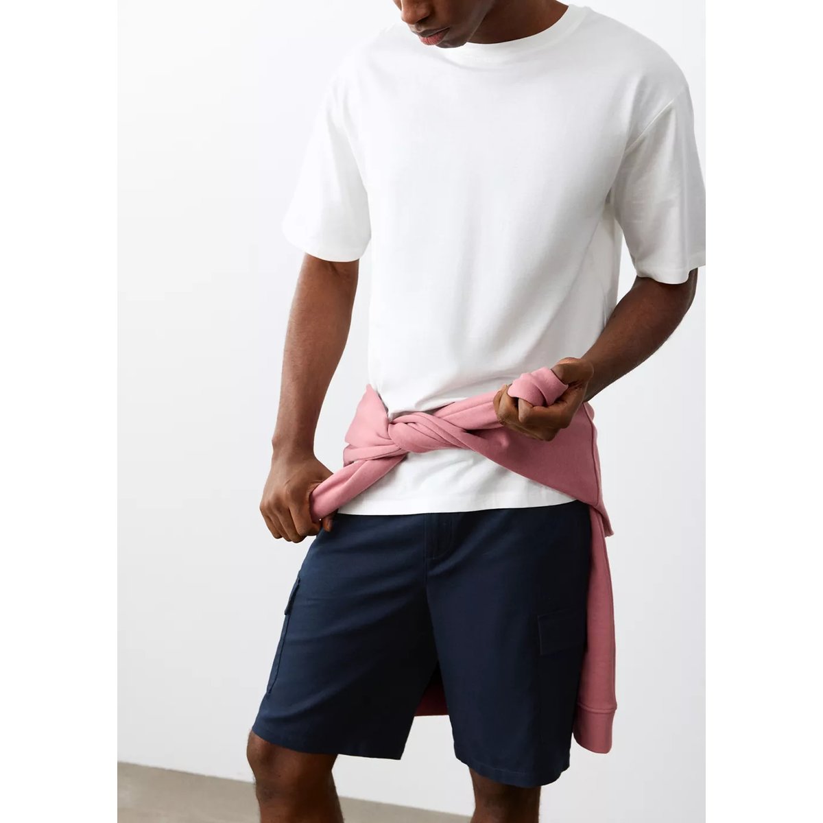 Bermuda poches cargo bleu marine, MANGO TEEN