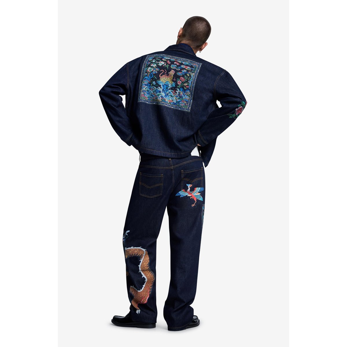 JEAN IMPRIMÉ bleu, DESIGUAL