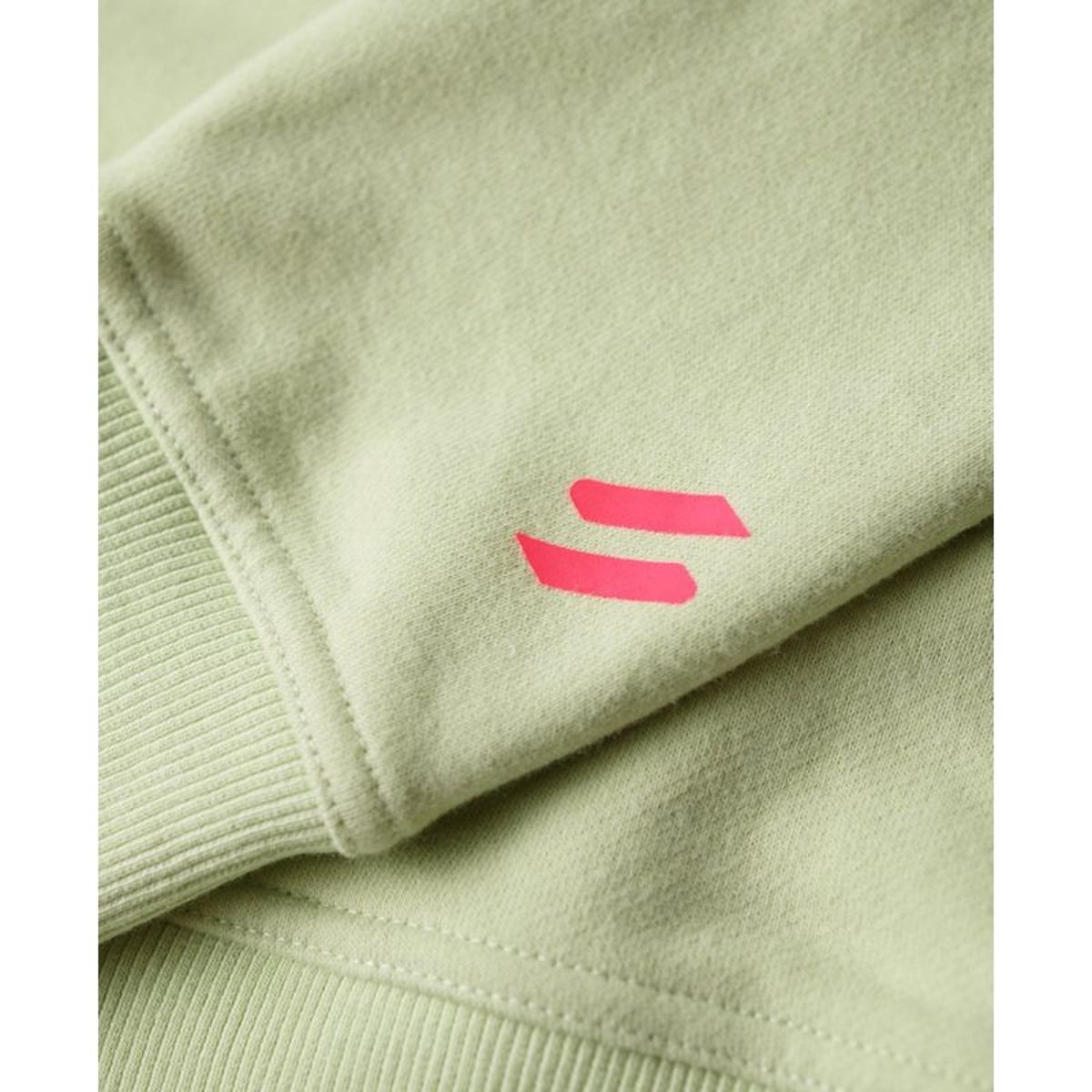 Sweat à capuche droit à logo Sportswear verts tendres, SUPERDRY