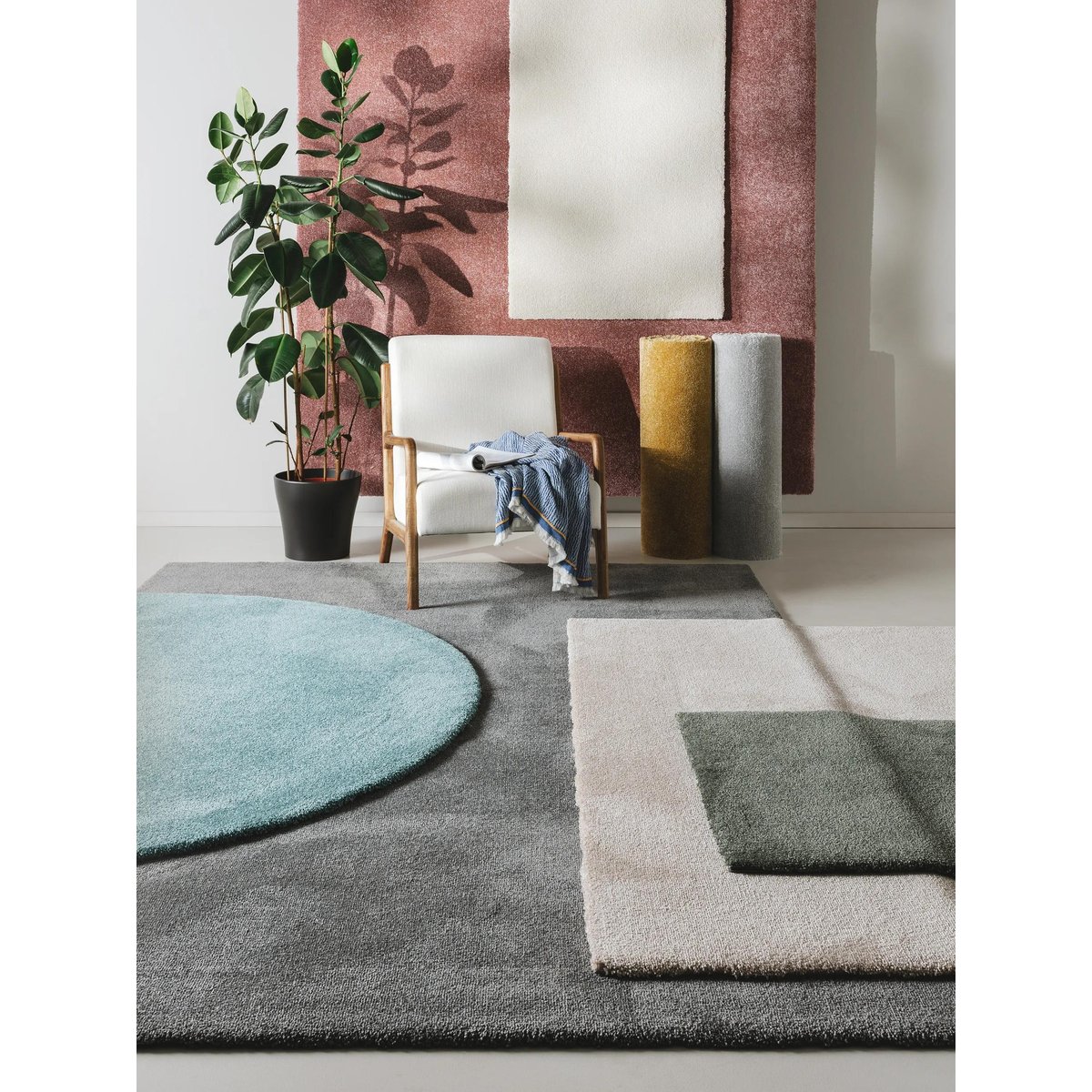 Tapis à poils longs lavables MELVIN crème, BENUTA 