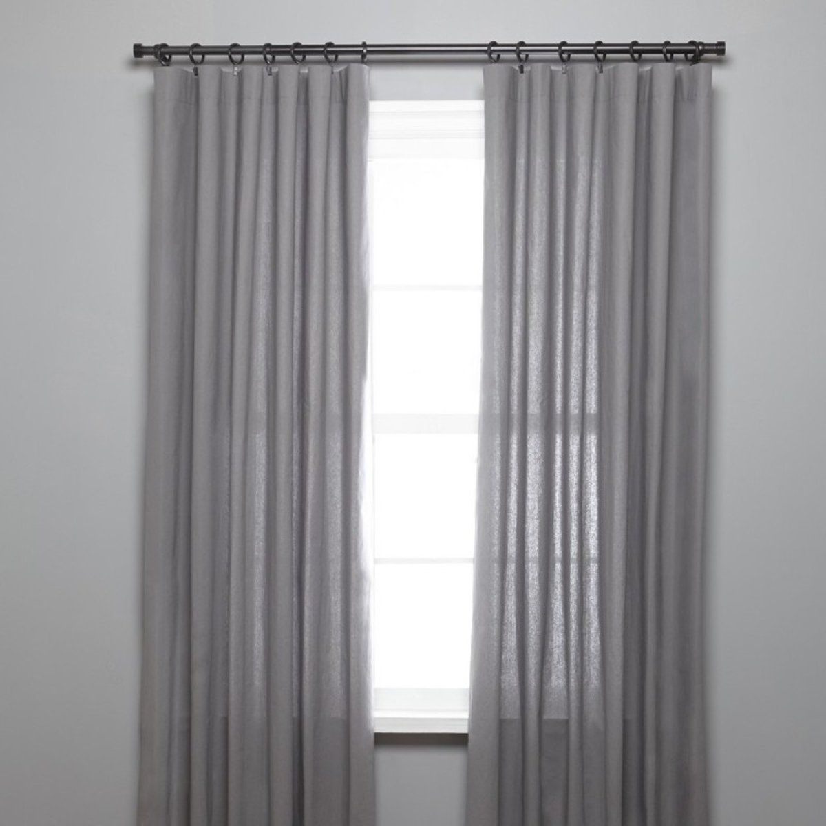 Tringle à rideaux simple extensible métal  CAPPA noir, UMBRA