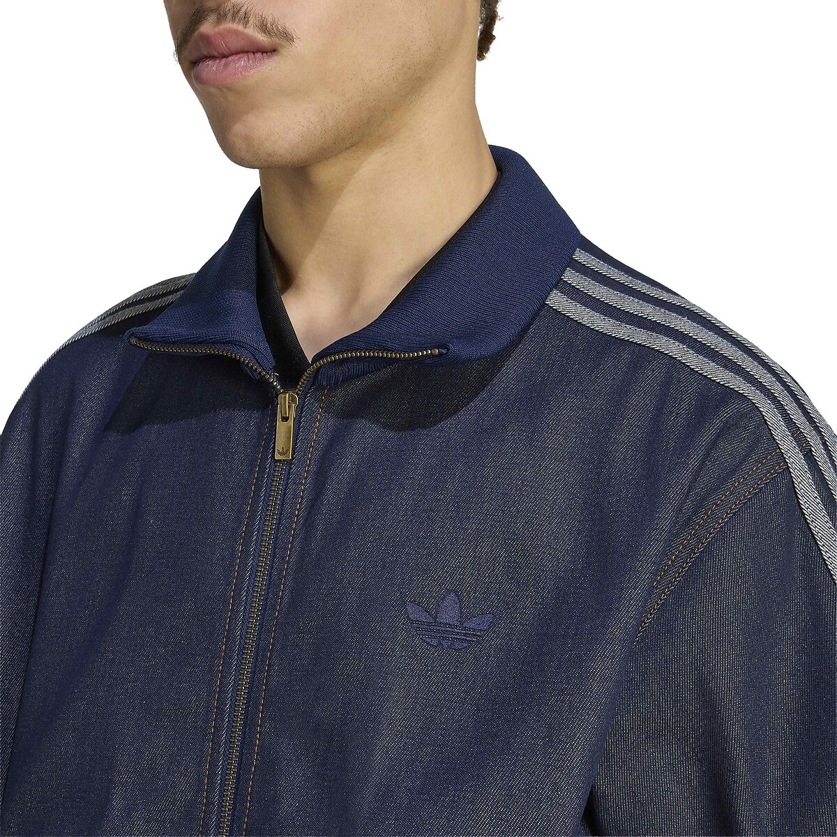 Firebrand Loose Fit Denim Track Top denim blue , adidas Originals