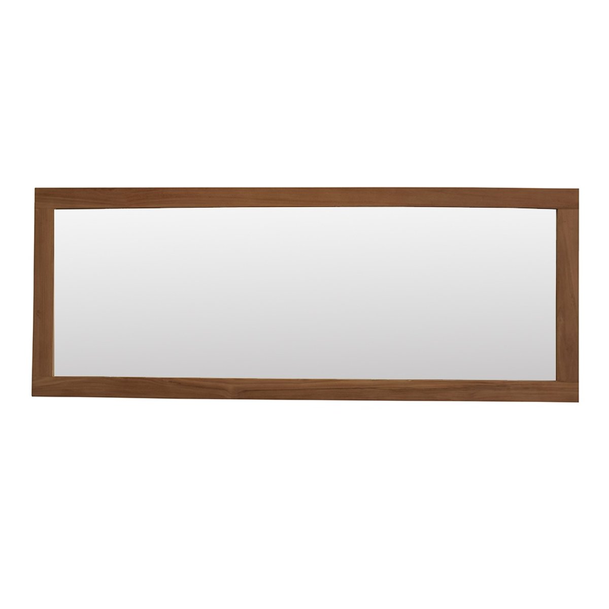 Miroir rectangulaire en teck massif 180 x 70 cm - LAZY naturel, WILDWATER