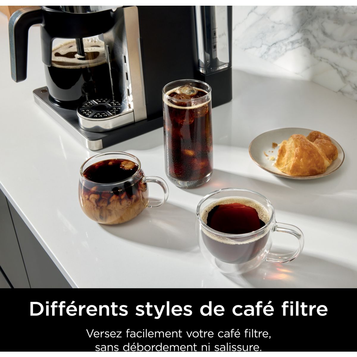 Cafetière filtre et capsules avec mousseur intégré CFN803EU couleur unique, NINJA
