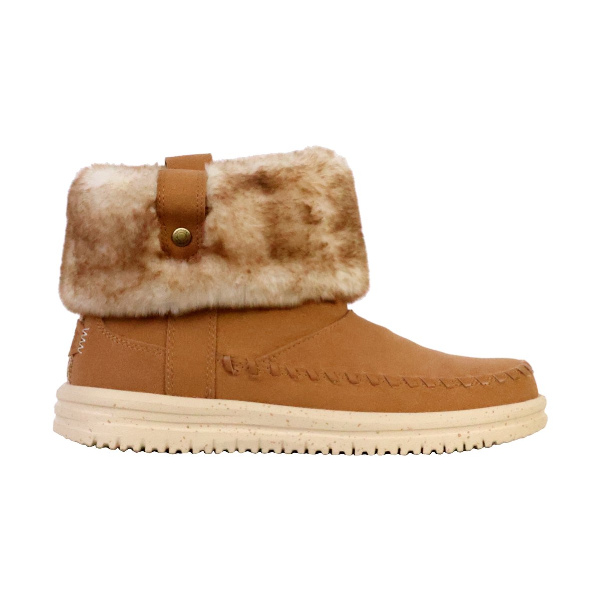 Bottine à Enfiler Camden Cuff Classic Cozy cognac, HEY