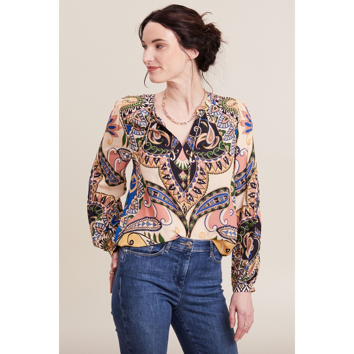 Blouse manches longues bleu, BREAL