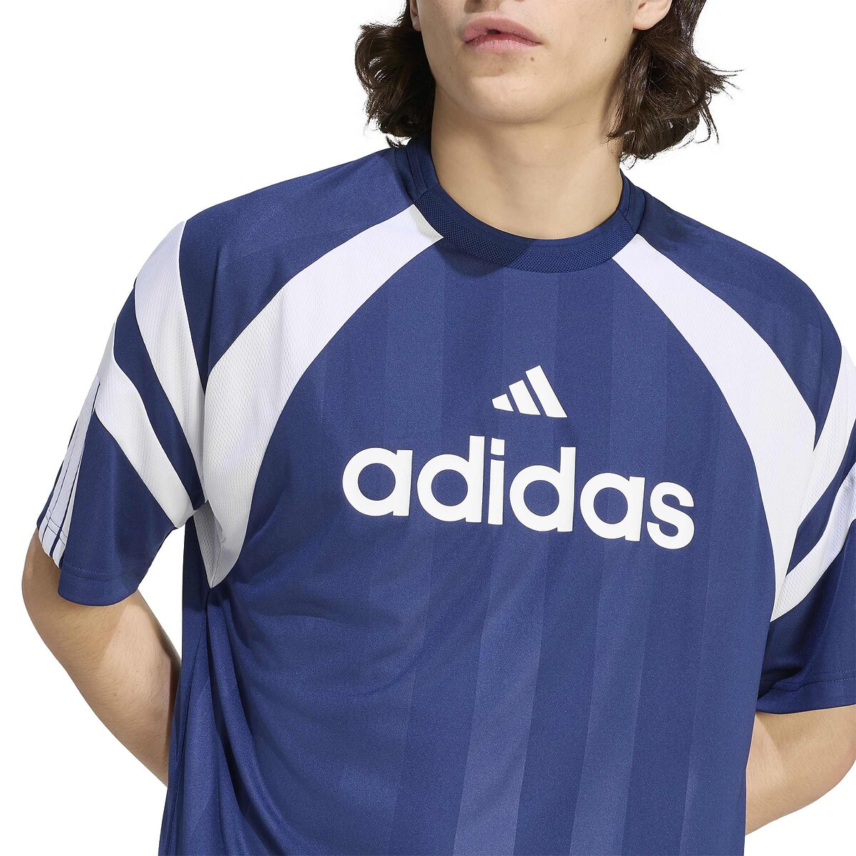 T-shirt de manga curta em jersey, HOUSE OF TIRO azul escuro, ADIDAS SPORTSWEAR