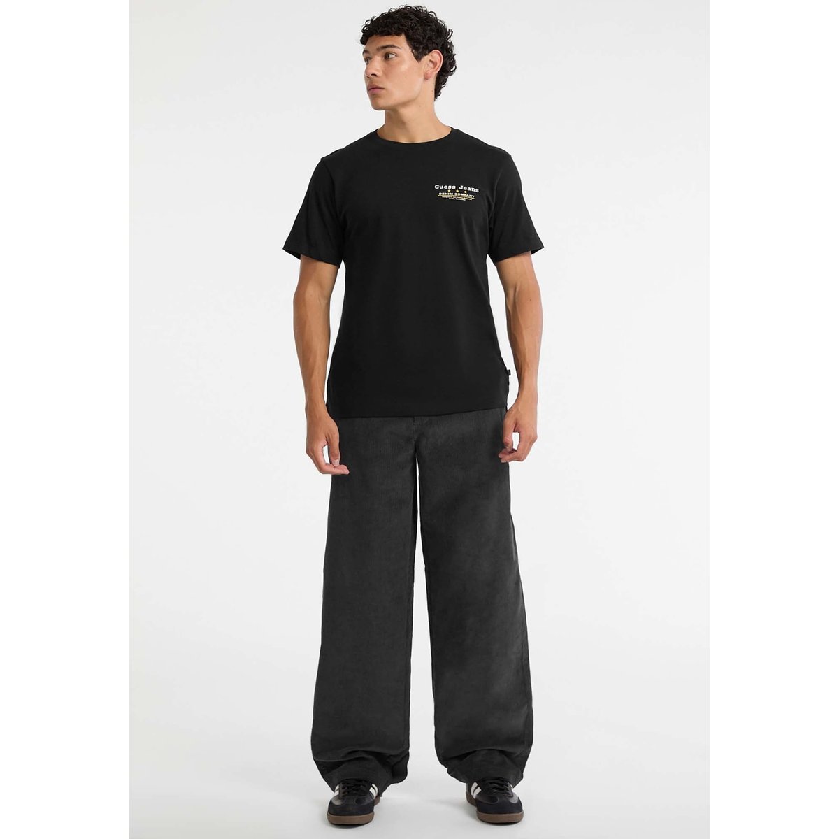 Pantalon Chino Jambe Large noir, GUESS JEANS