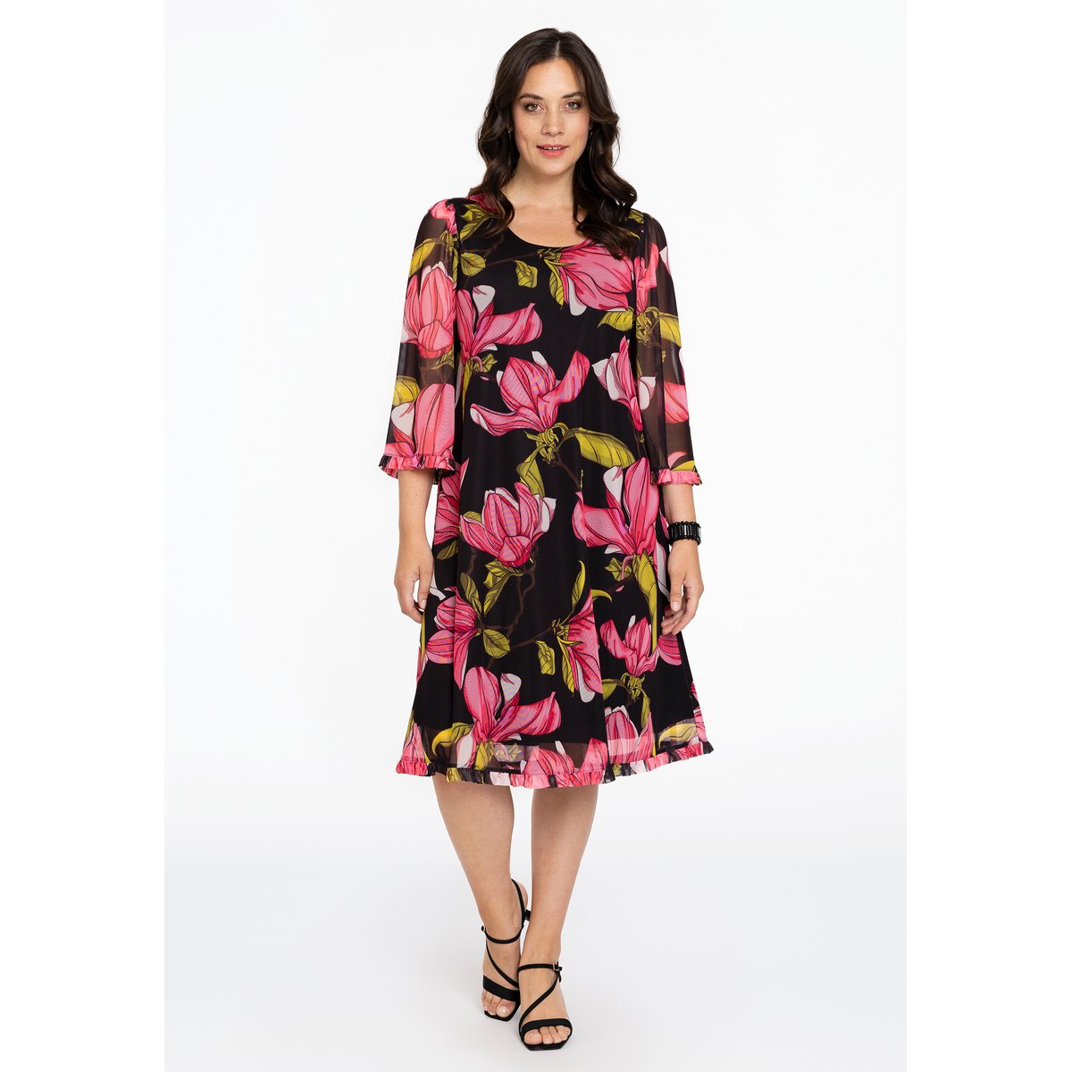 Robe imprimé floral rose, YOEK