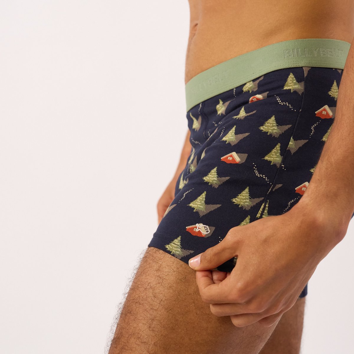 Boxer en coton biologique FANTAISIE noir, BILLYBELT