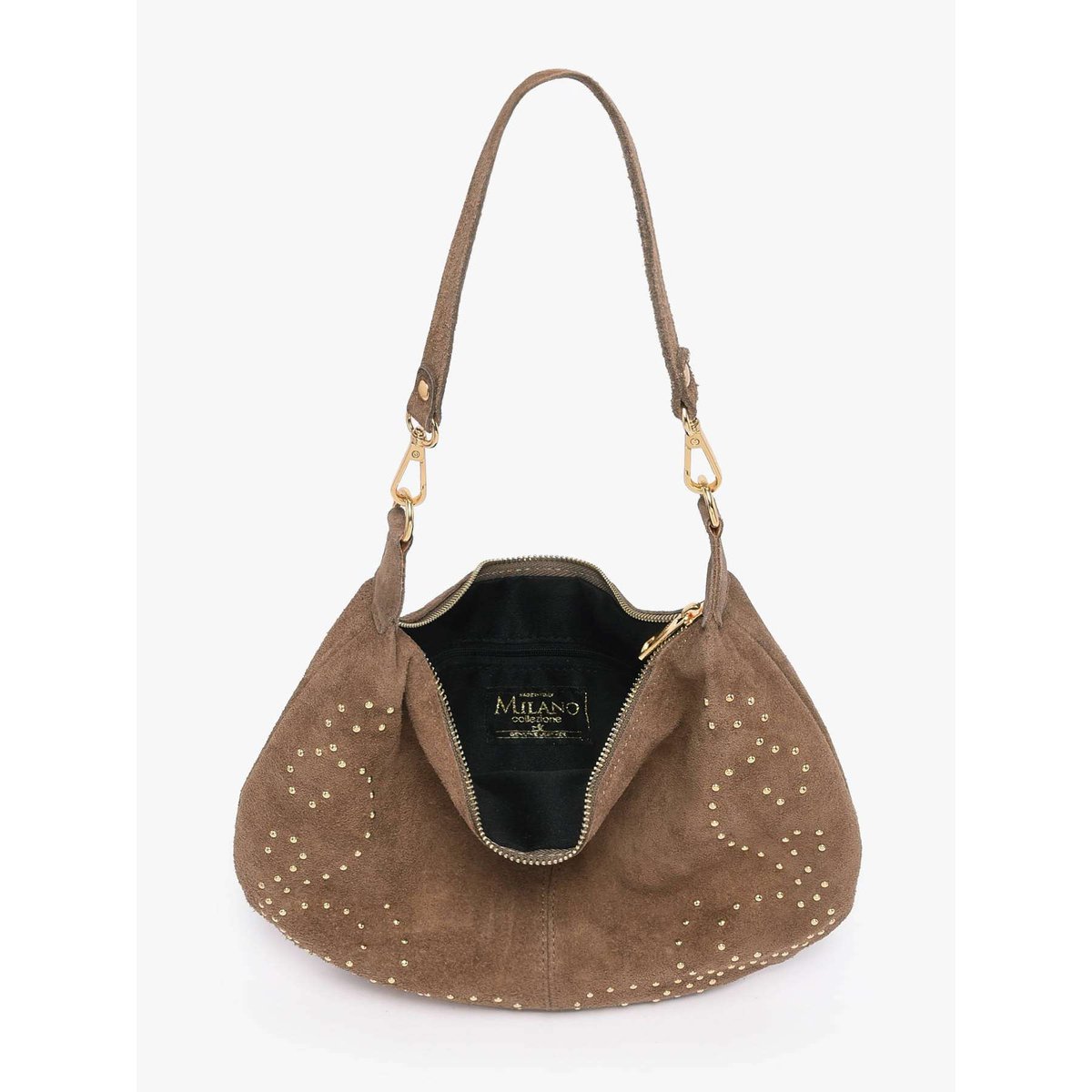 sac porté épaule Velvet taupe, MILANO