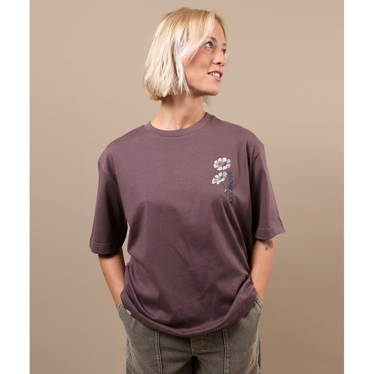 Tee-shirt manches courtes DEALER raisin, OXBOW