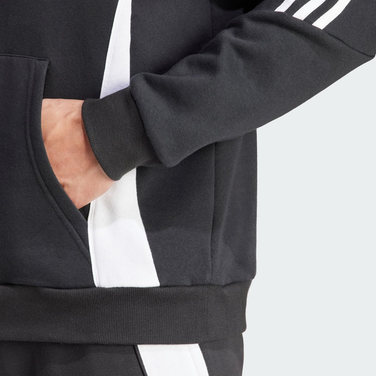 Sweat-shirt à capuche de survêtement Tiro 24 black / white, adidas Performance