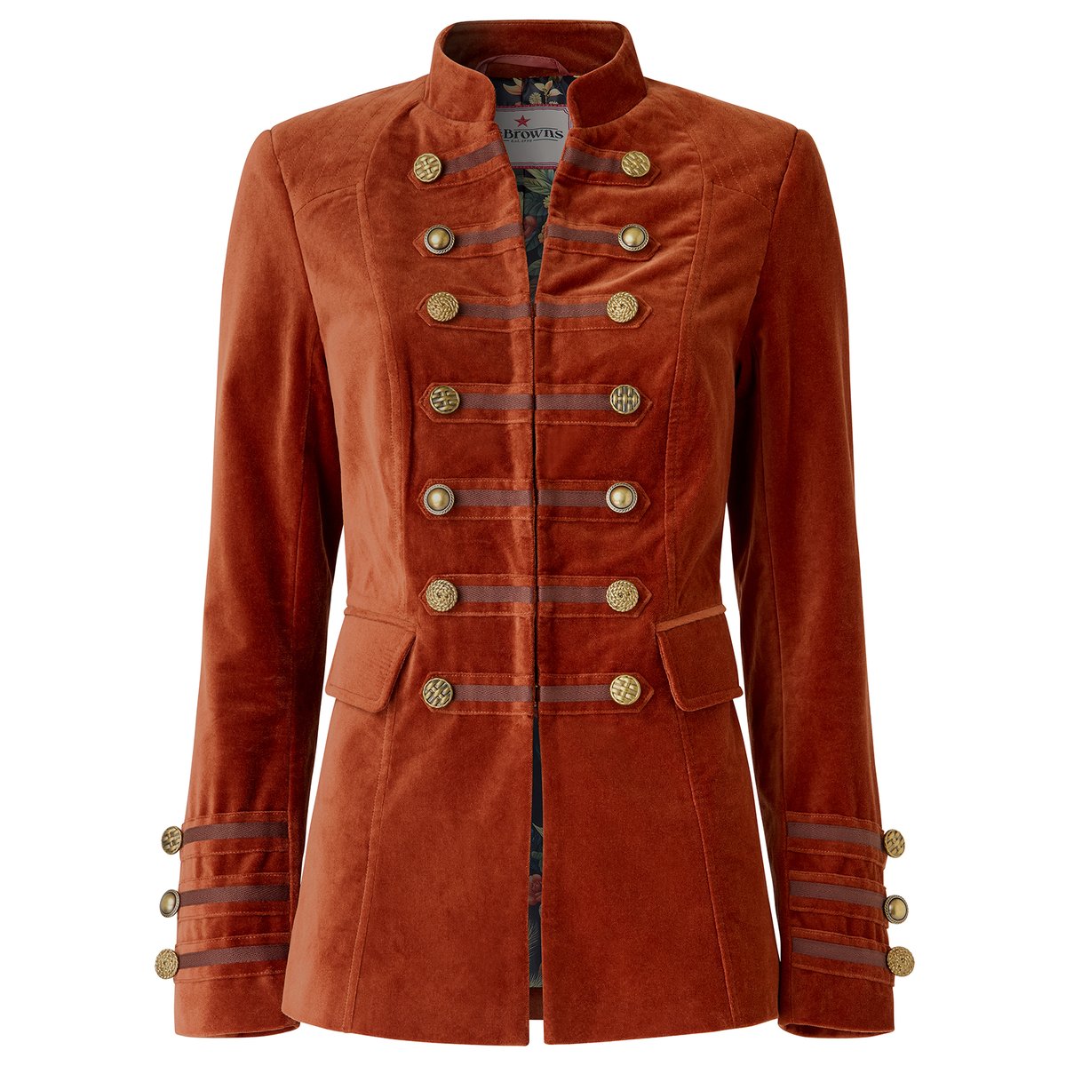 Veste Militaire en Moleskine Amber rouge, JOE BROWNS