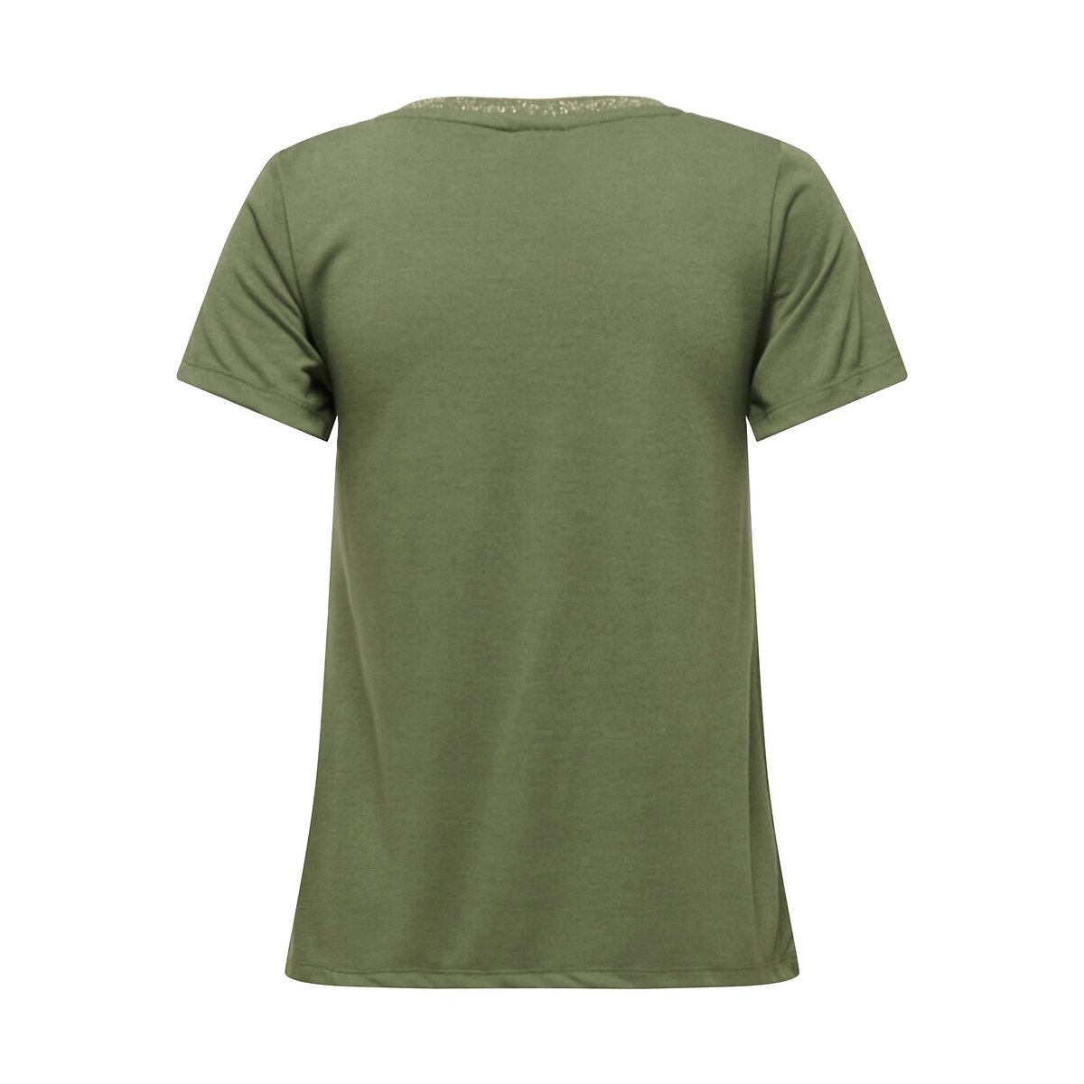 T-shirt maniche corte, profilo dorato verde, JDY