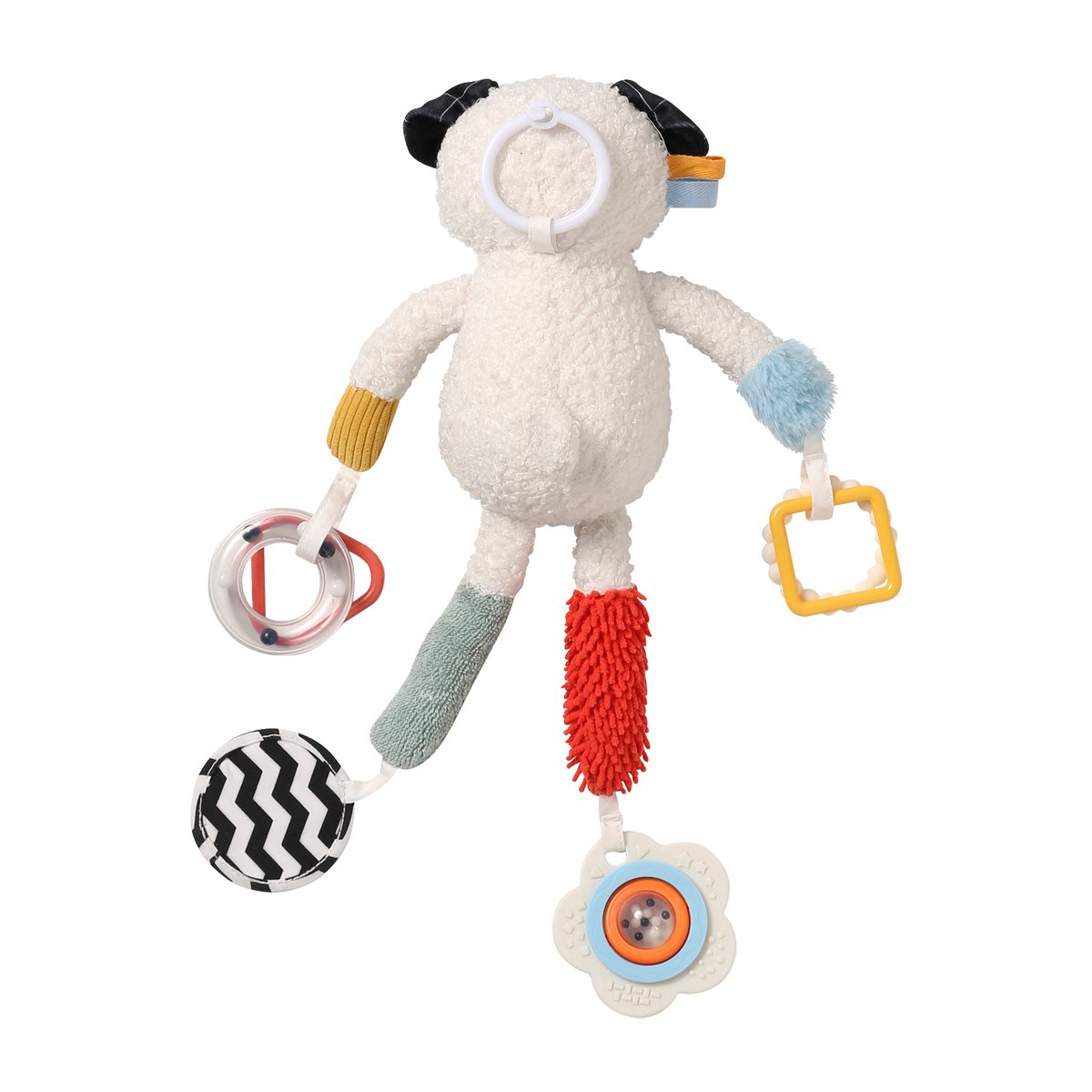Peluche d'activités à suspendre ÉVEIL & SENSORIEL multicolore, VERTBAUDET