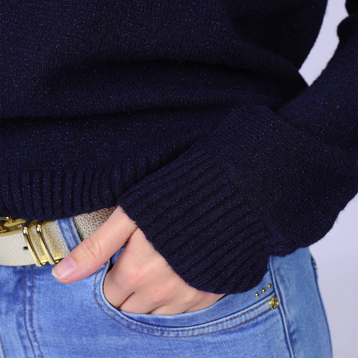 Pull Emilie bleu marine, MISE AU GREEN