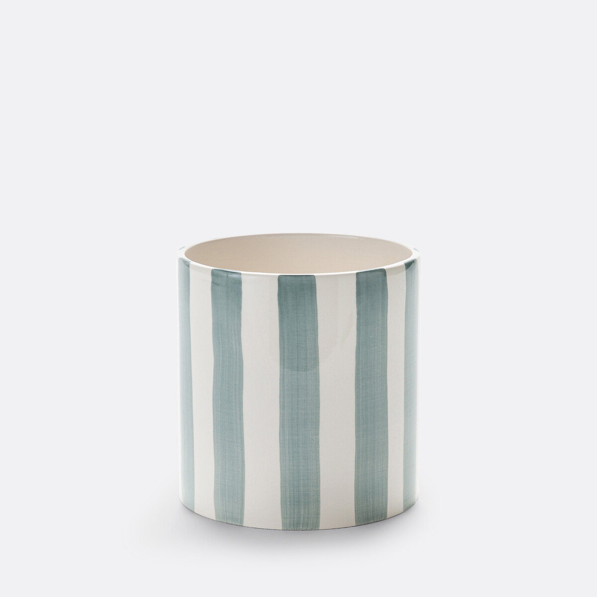 Ario 14cm Diameter Ceramic Flower Pot grey-blue, LA REDOUTE INTERIEURS