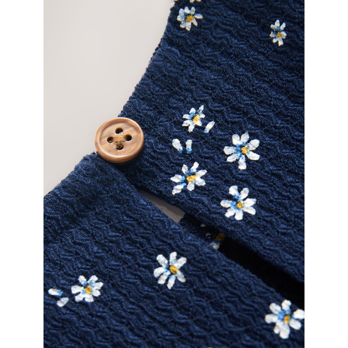Robe d'été à volants bleu marine, NEXT