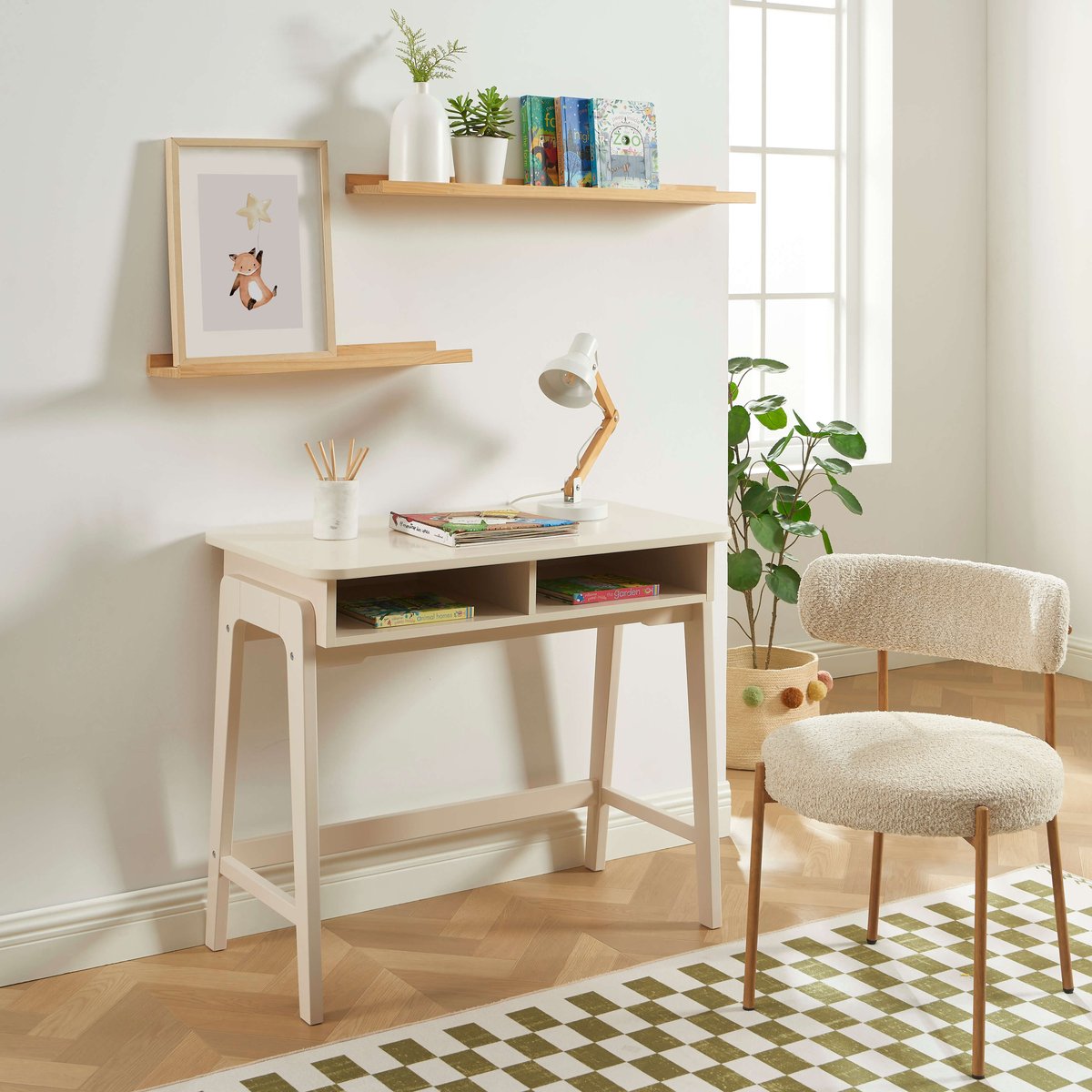 Bureau enfant ELLI beige, BAÏTA