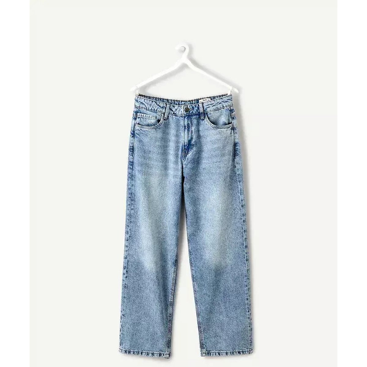 Jeans larghi a gamba larga denim blu , TAPE A L'OEIL