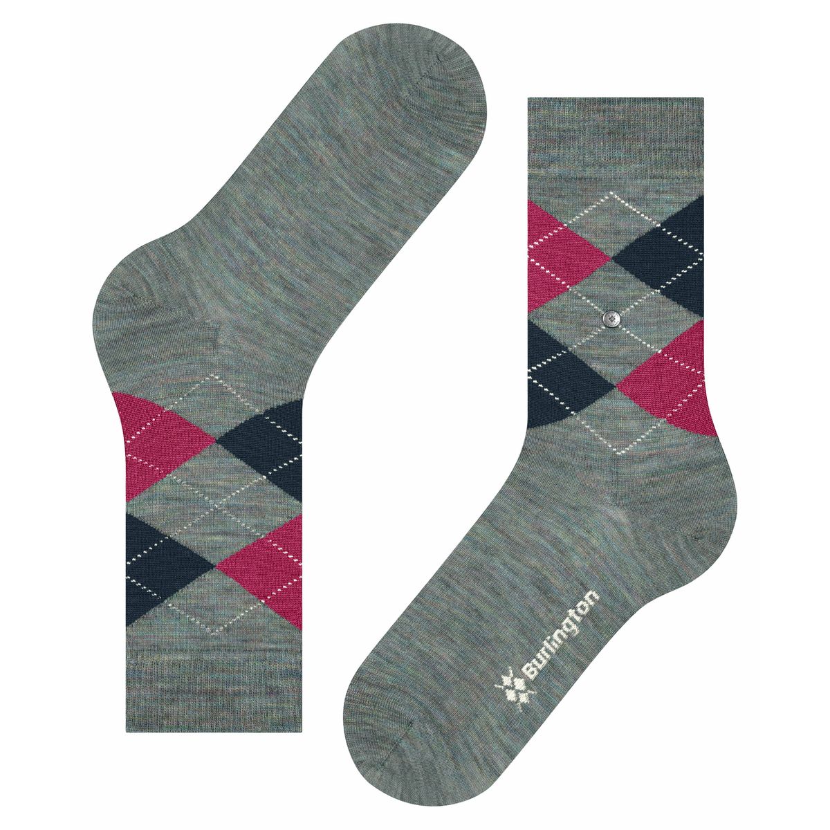 Chaussettes Melange Marylebone Opaque manganese blue (7923), BURLINGTON