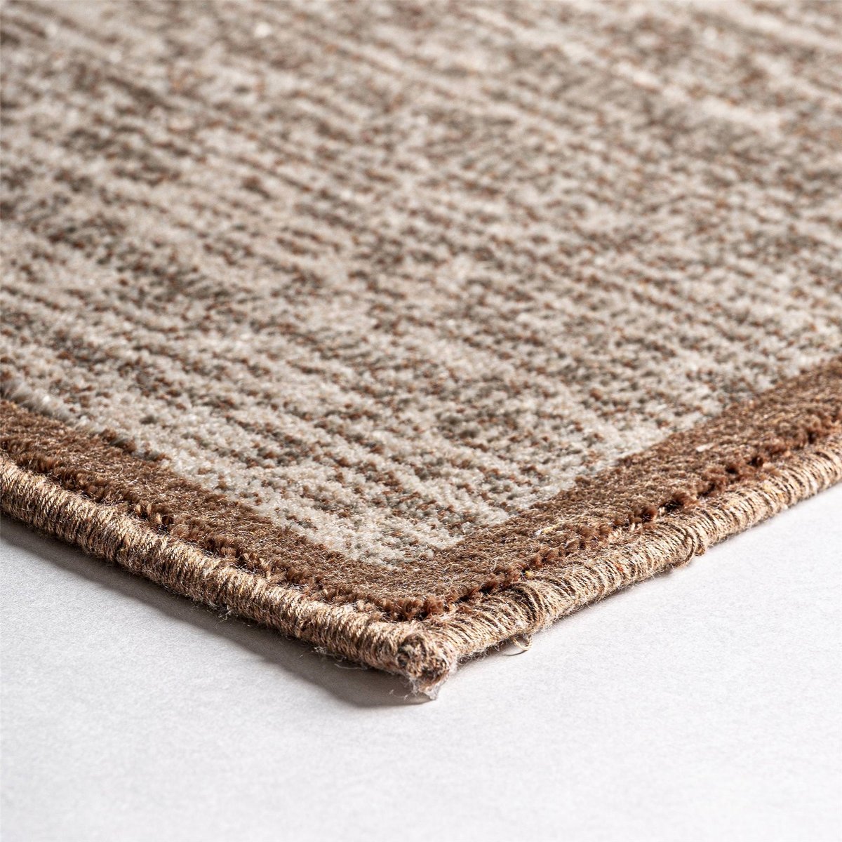 Tapis en viscose style classique marron clair élégant, RECOLLECTION