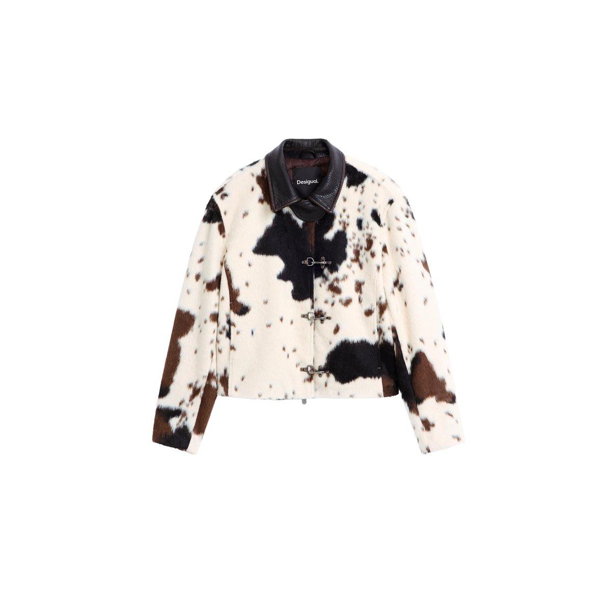 Blouson à imprimé animal beige, DESIGUAL