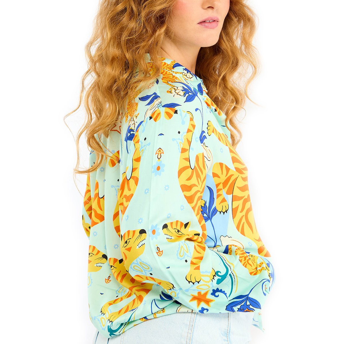 Chemises à motifs manches longues BONAVENTURE BANDIDAS bleu, WILD