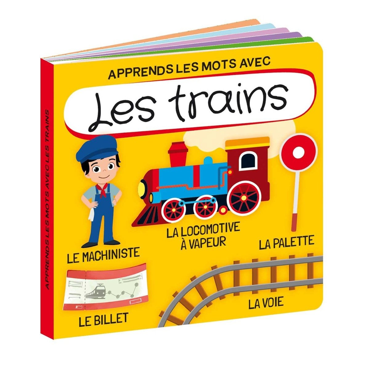 Livre et puzzle Les trains bleu marine, SASSI JUNIOR