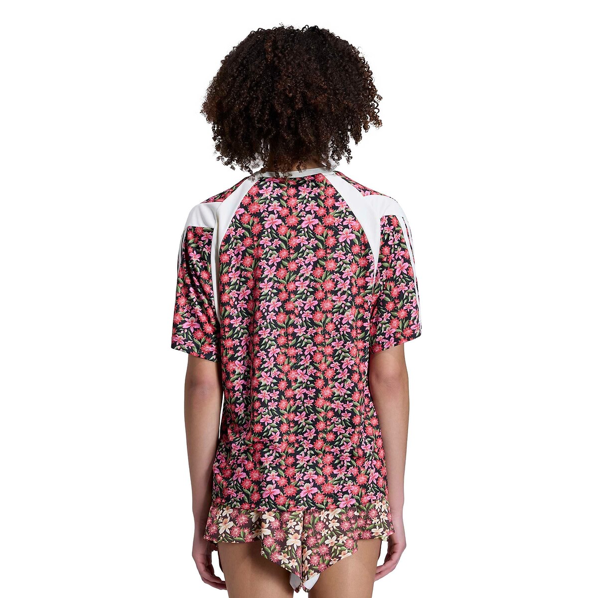 T-shirt de mangas curtas, estampado florido FARM RIO estampado às flores, ADIDAS SPORTSWEAR