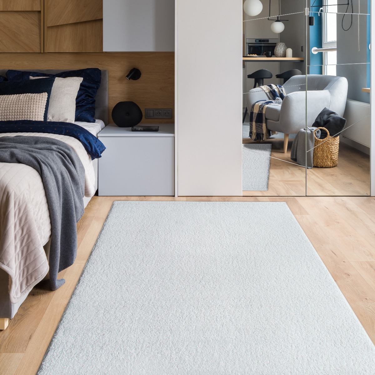 Tapis doux NOUNOURS blanc, THE DECO FACTORY