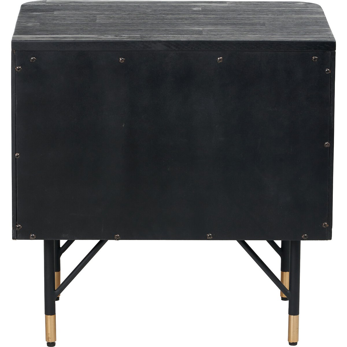 Fenix Acacia Rattan Bedside Table black/natural, ÉDITÉ