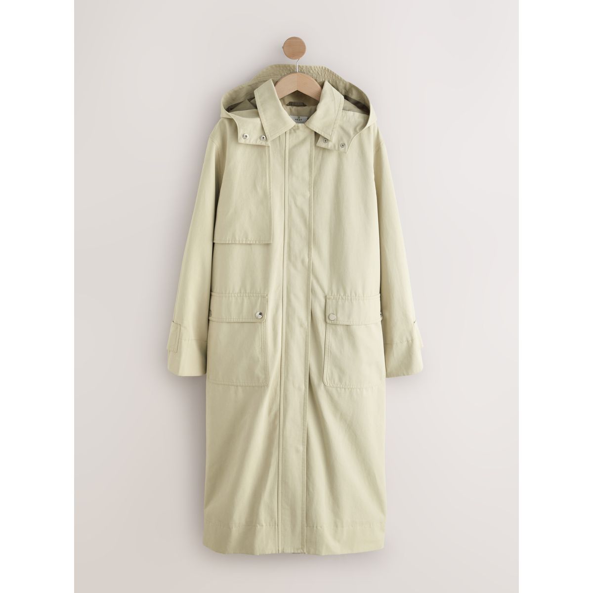 Manteau imperméable à capuche vert sauge, NEXT