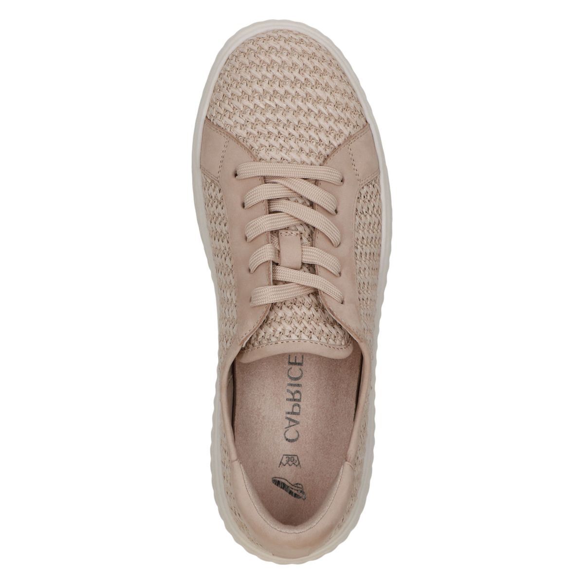 Basket à lacets beige nude, CAPRICE