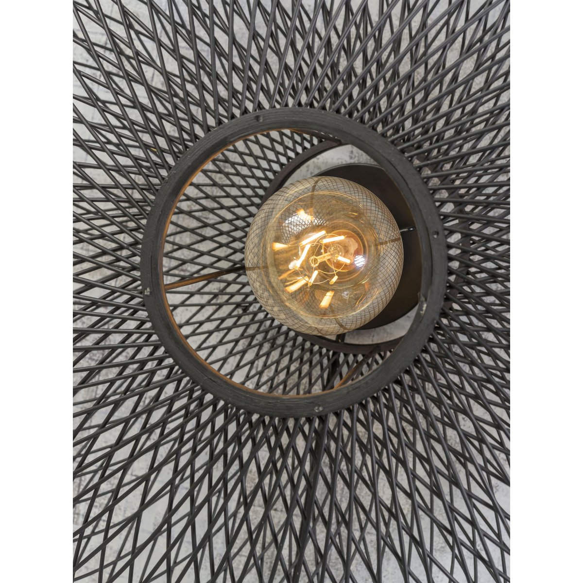 Lampe Murale Bambou ANDES noir, GOOD & MOJO