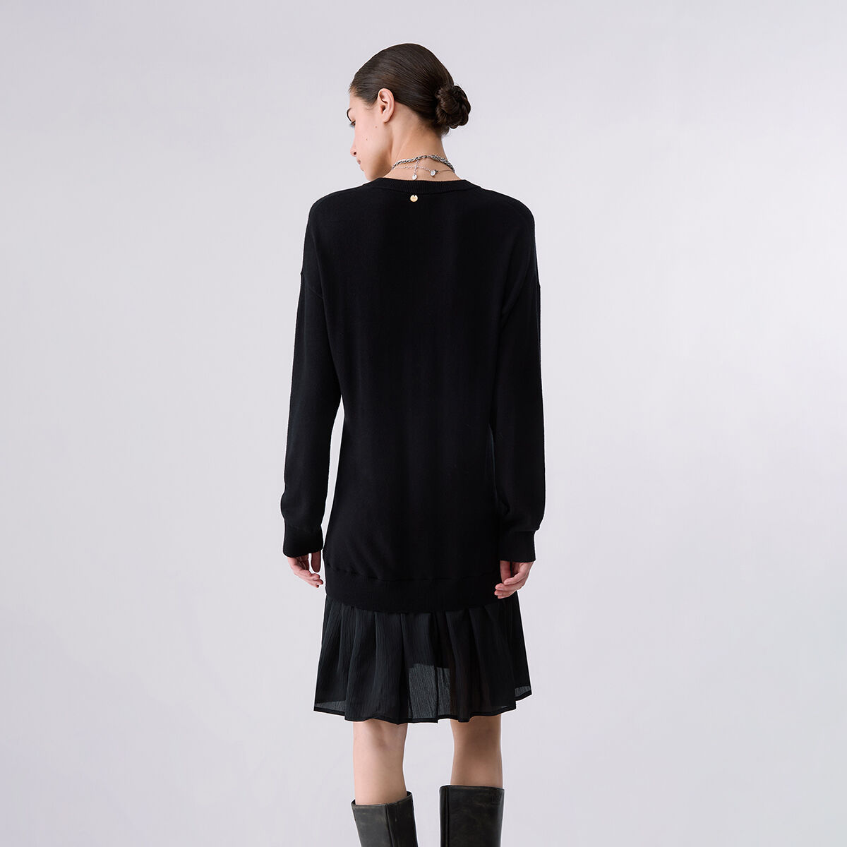 Robe courte en maille noir, LIU JO