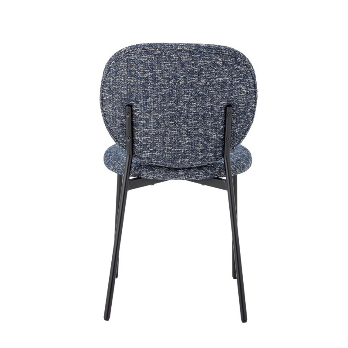 Chaise design tissu chenille Percey bleu, BLOOMINGVILLE