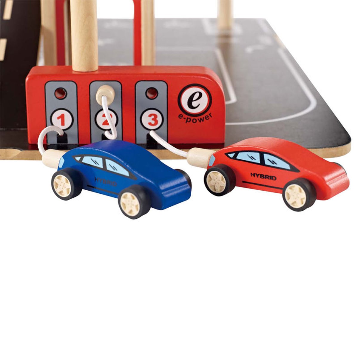 Garage et station service multicolore, HAPE
