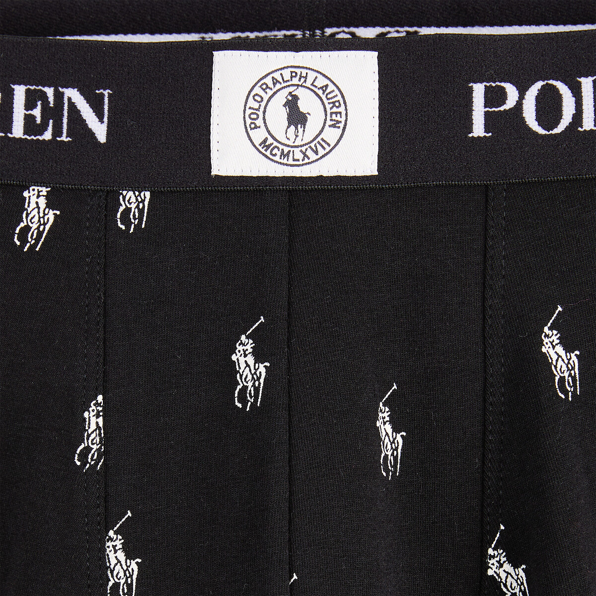 Pack of 3 Classic Stretch Cotton Briefs black+white+khaki, POLO RALPH LAUREN