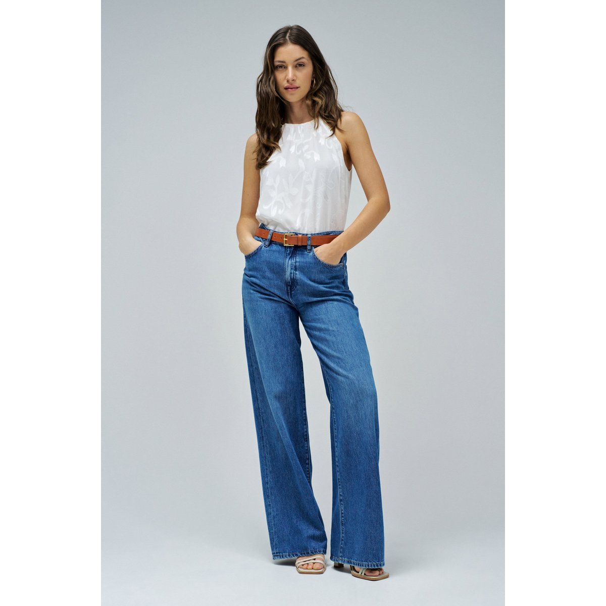 JEAN WIDE LEG bleu, SALSA JEANS