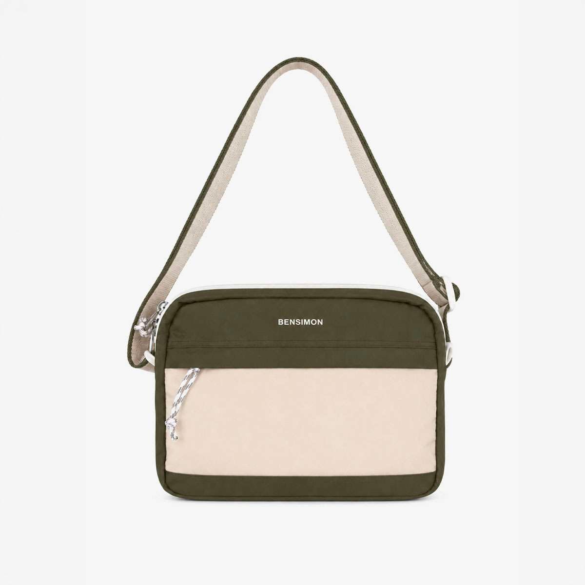 Pocket bag avec bandoulière kaki, BENSIMON