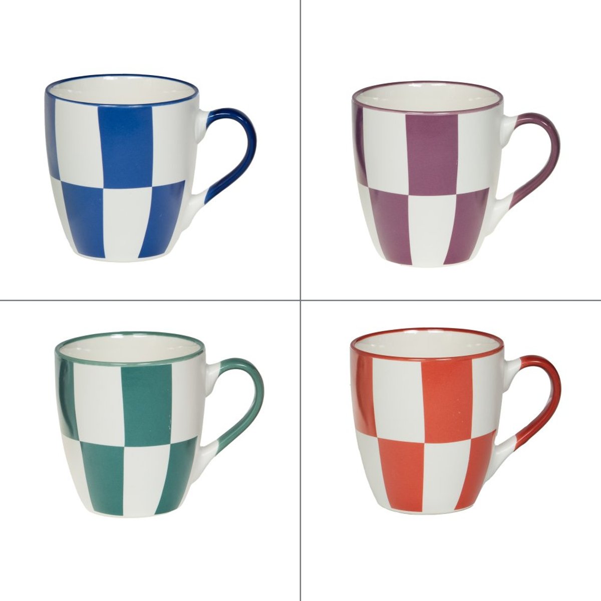 Coffret de 4 tasses Kubo 23 cl - KUBO multicolore, TABLE PASSION