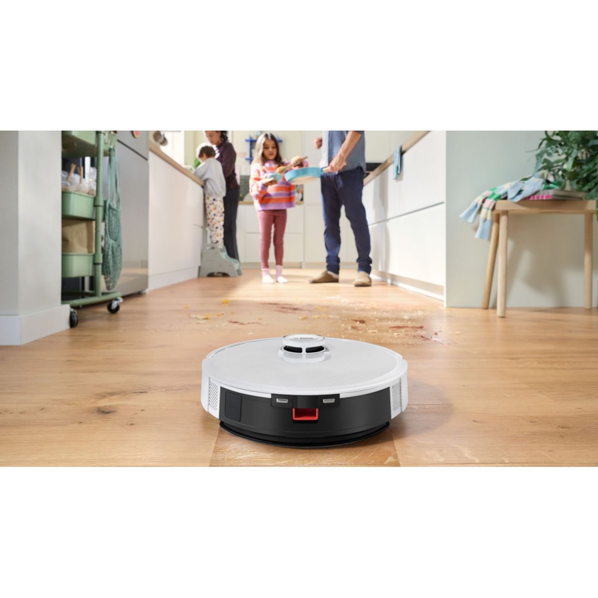 Robot Aspirateur Laveur Spotless Advanced Blanc couleur unique, BOSCH