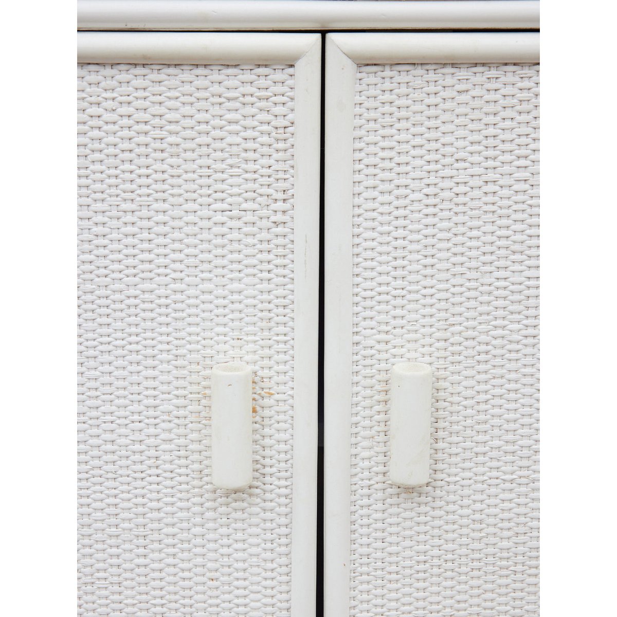 Vaisselier en rotin blanc Maximilien N°393 - Bon état blanc, DEBONGOUT